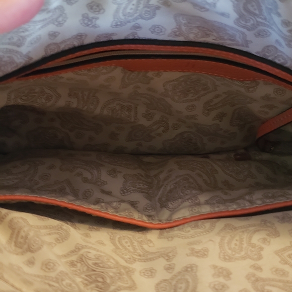 Simply Noelle Coral Shoulder Bag with Floral Scarf - Picture 5 of 6